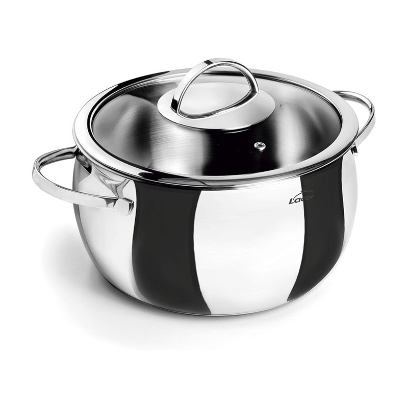 Marmite avec couvercle belly 24cm Hauteur 14,0cm / 5,50 litres