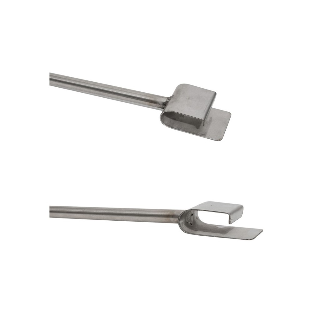 Pince en inox pour plaque à pizza Pince en inox pour plaque à pizza