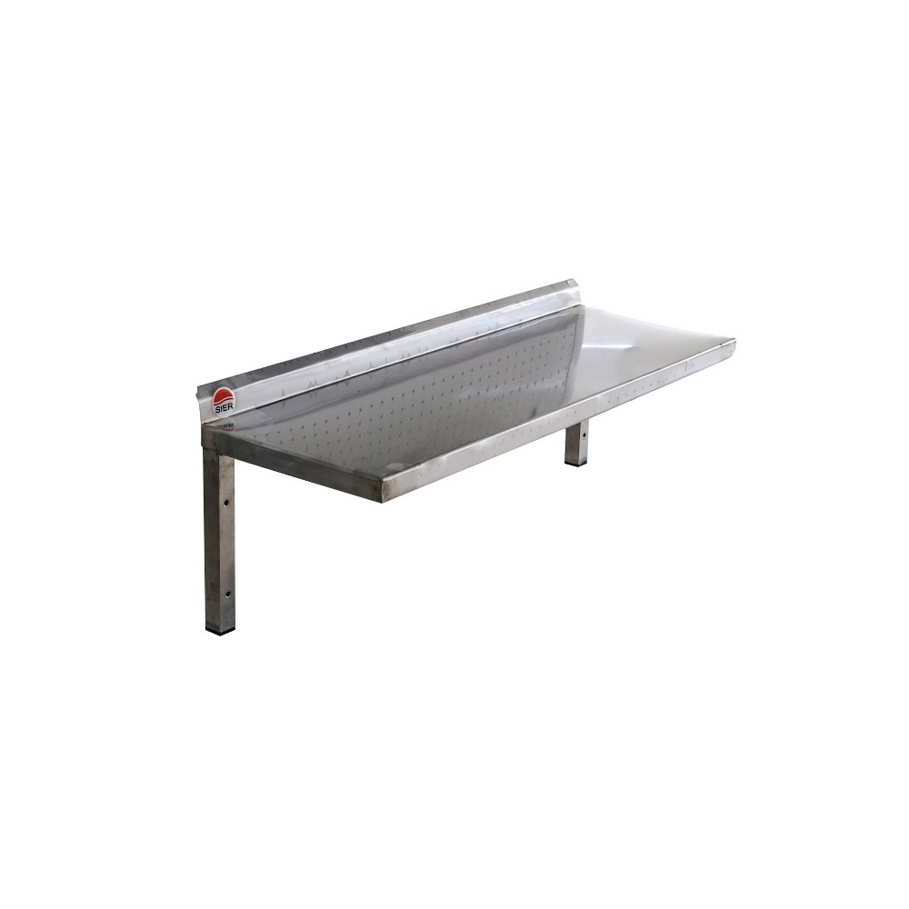 Etagère murale en inox ou galvanisée