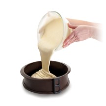 Moule à cake ronde démontable 2L Diamètre 25 Hauteur 7,5cm
