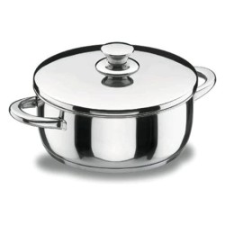 Faitout inox vitrocor avec couvercle Diamètre 200mm Hauteur 85mm 2,5 litres