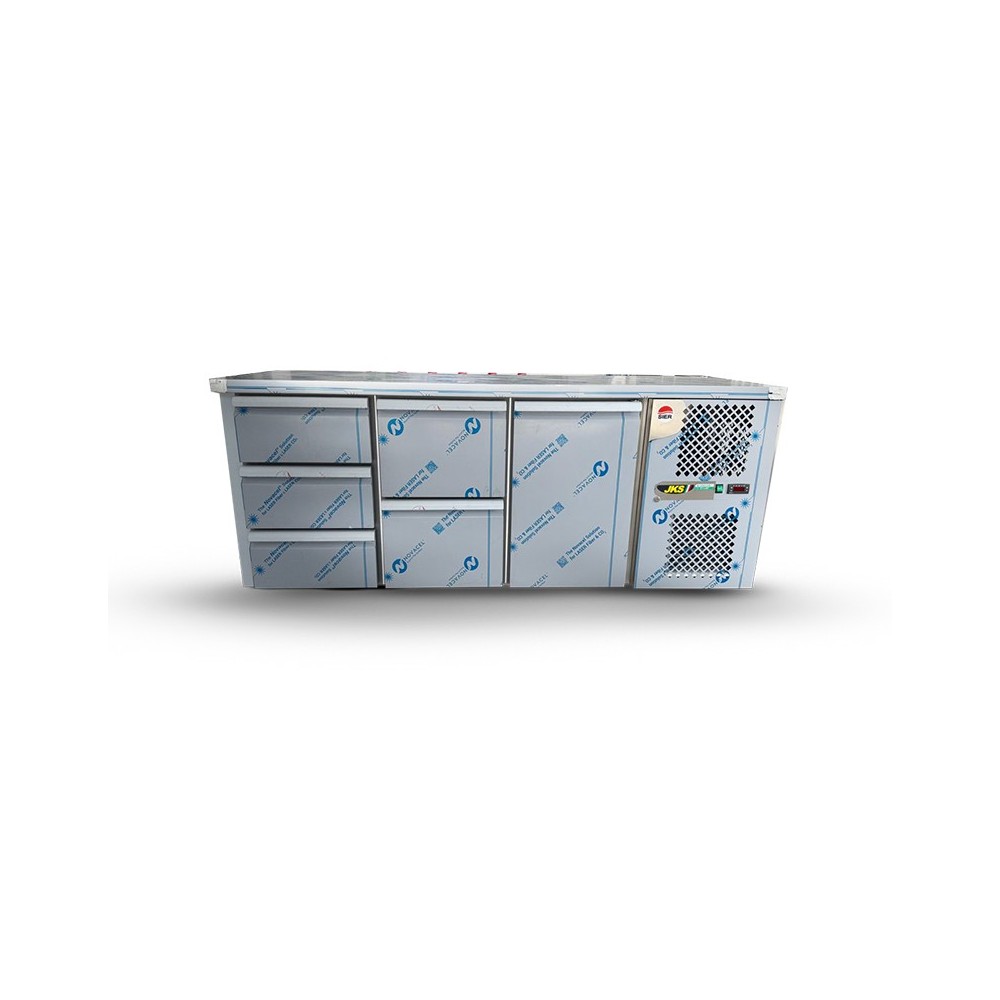 Tour refrigéré GN1/1 en inox 1porte/2tiroirs/3tiroirs 1870x700x850/920
