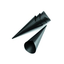 Lot de 4 moules à cornets antiadhésifs longueur 12 cm