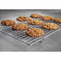 Grille rectangulaire chrome avec pied dimension 43x30 cm