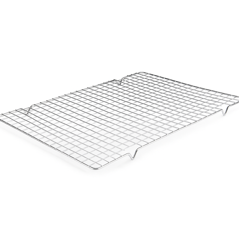 Grille rectangulaire chrome avec pied dimension 43x30 cm Grille rectangulaire chrome avec pied dimension 43x30 cm