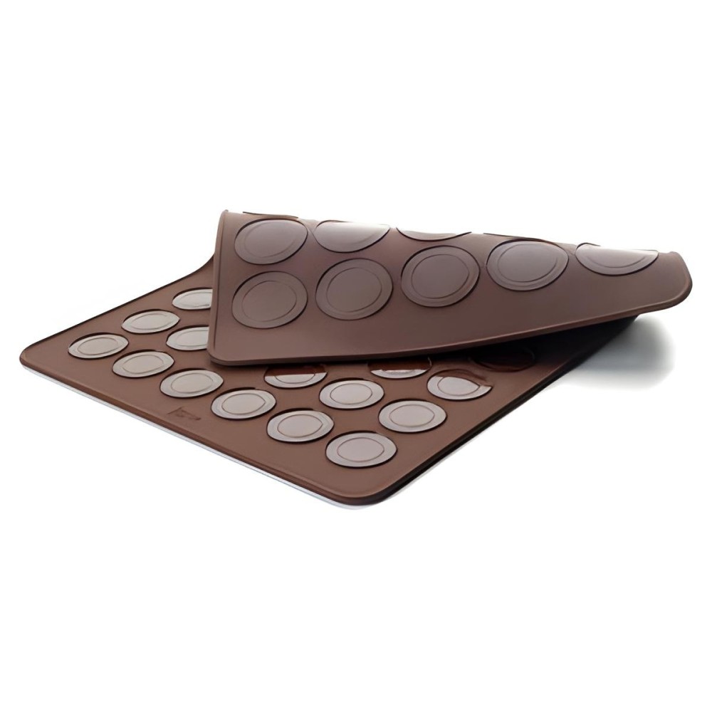 Tapis moule macarons double diamètre 4 et 5cm dimension 39x29cm
