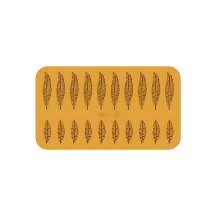 Tapis silicone 470x270mm nature 20 plumes 10 plumes 121 x 28mm - 10 plumes 79 x 23mm