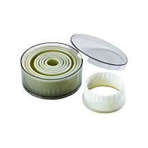 Boite de 9 découpoirs ronds polyglass cannelés