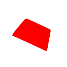 Raclette rigide trapèze en polypropylène rouge dimension 135x100mm