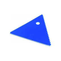 Peigne décor plastique bleu 3 cote dimension 20x20x20cm