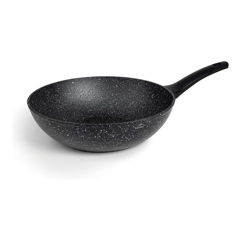 Wok aluminium forgé antiadhésif Diamètre 28cm profond Hauteur 8cm java Wok aluminium forgé antiadhésif Diamètre 28cm profond Hauteur 8cm java