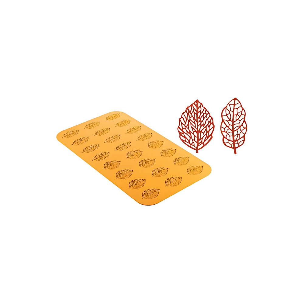 Tapis silicone 470x270mm nature 24 feuilles “forêt” Tapis silicone 470x270mm nature 24 feuilles “forêt”
