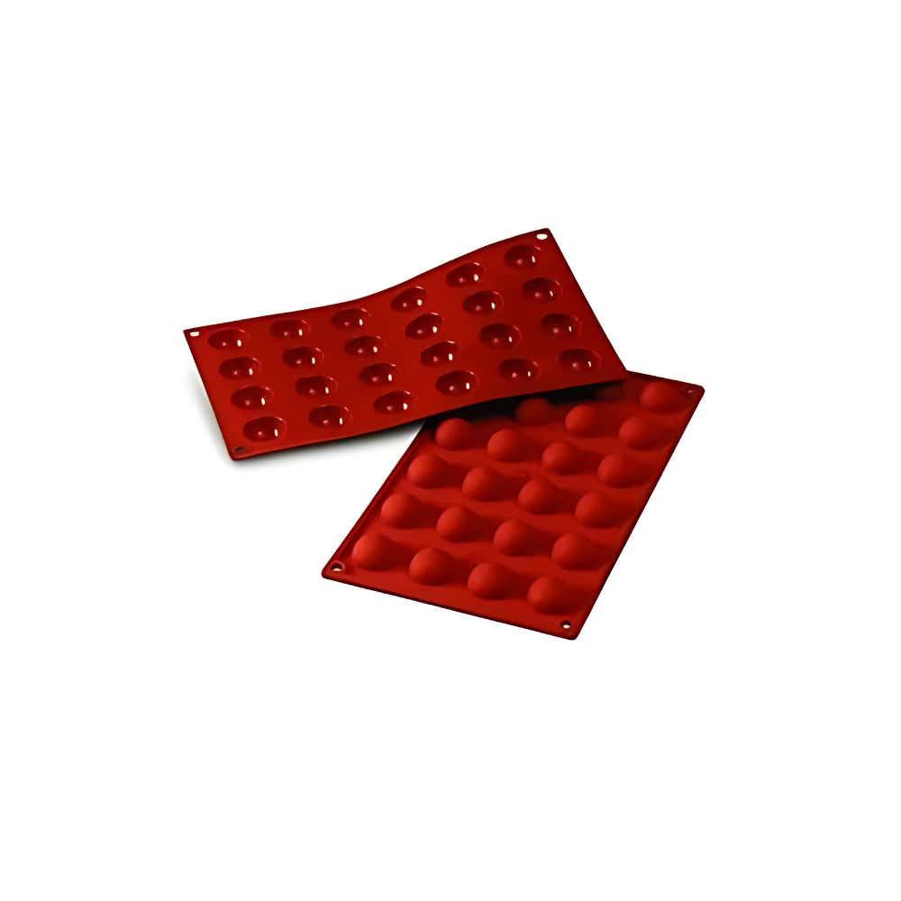 Moule flexible demi sphère 24 empreintes diamètre 30 hauteur 15mm