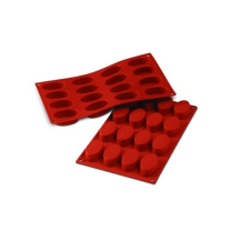 Moule flexible ovales 16 empreintes dimension 55x33 hauteur 20mm