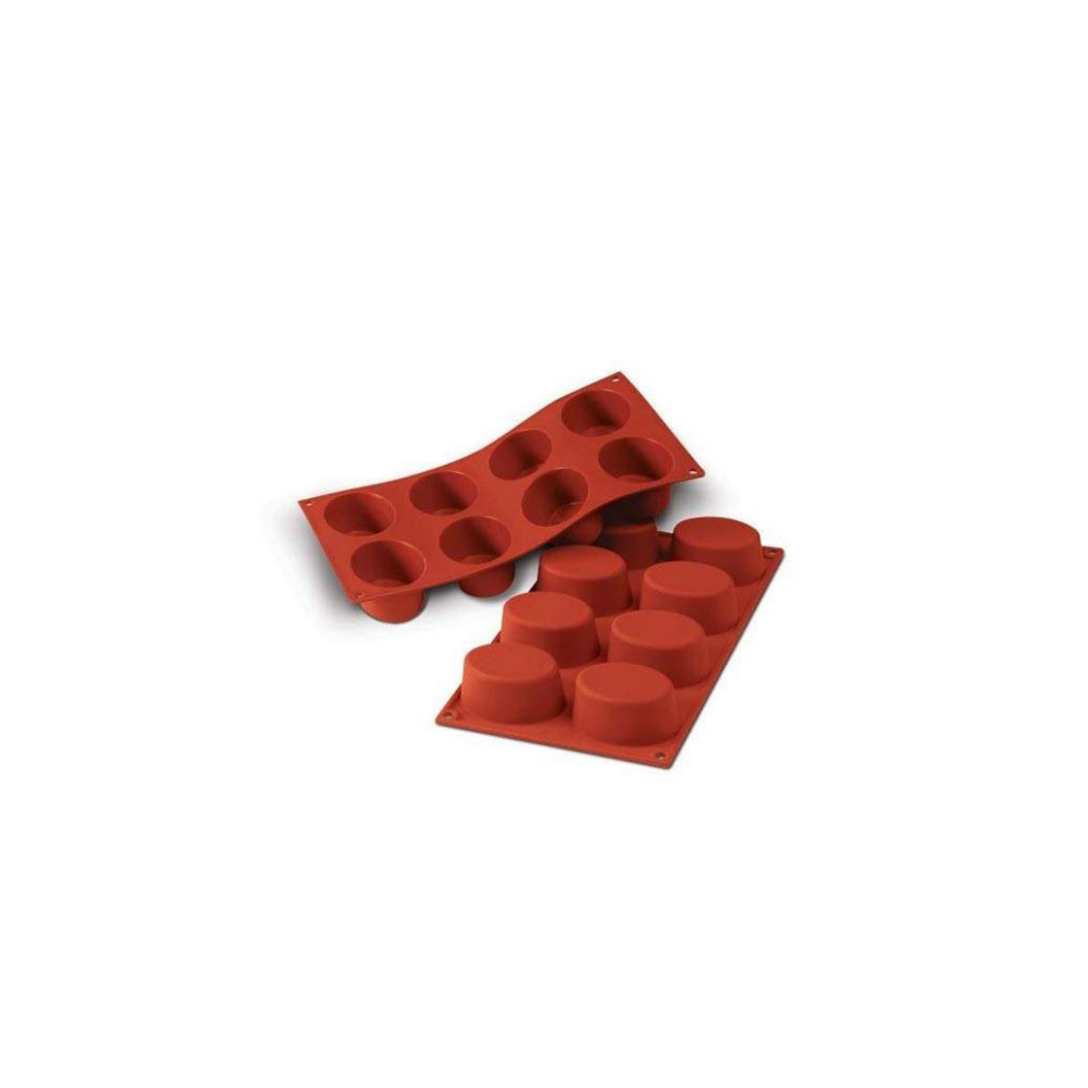 Moule flexible ovales 8 empreintes dimension 75x55 hauteur 35mm