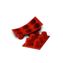 Moule flexible babas 6 empreintes diamètre 75 hauteur 60mm