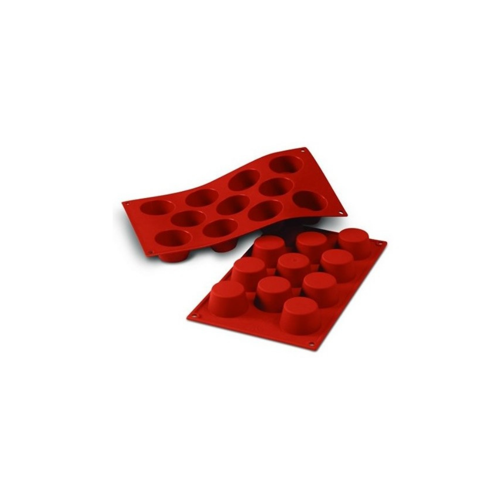 Moule flexible mini muffin 11 empreintes diamètre 51 hauteur 28mm Moule flexible mini muffin 11 empreintes diamètre 51 hauteur 28mm