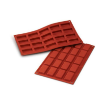 Moule flexible mini financiers 20 empreintes dimension 49x26 hauteur 11mm