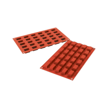 Moule flexible mini cake 30 empreintes dimension 30x18 hauteur 16mm
