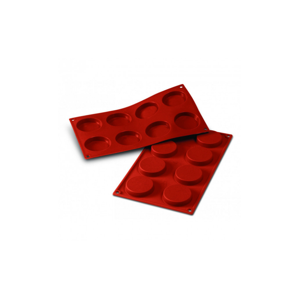 Moule flexible florentins 8 empreintes diamètre 60 hauteur 12mm