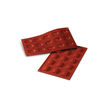 Moule flexible mini madeleine 15 empreintes dimension 44x34 hauteur 10mm