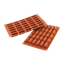 Moule flexible mini buchettes 30 empreintes dimension 44x18 hauteur 20mm