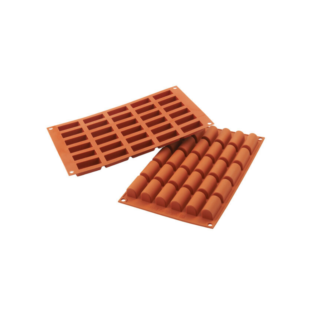 Moule flexible mini buchettes 30 empreintes dimension 44x18 hauteur 20mm