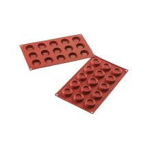 Moule flexible ronds 15 empreintes diamètre 40 hauteur 13mm