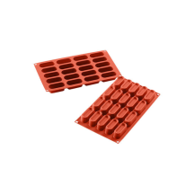 Moule flexible ovales 20 empreintes dimension 60x24 hauteur 23mm
