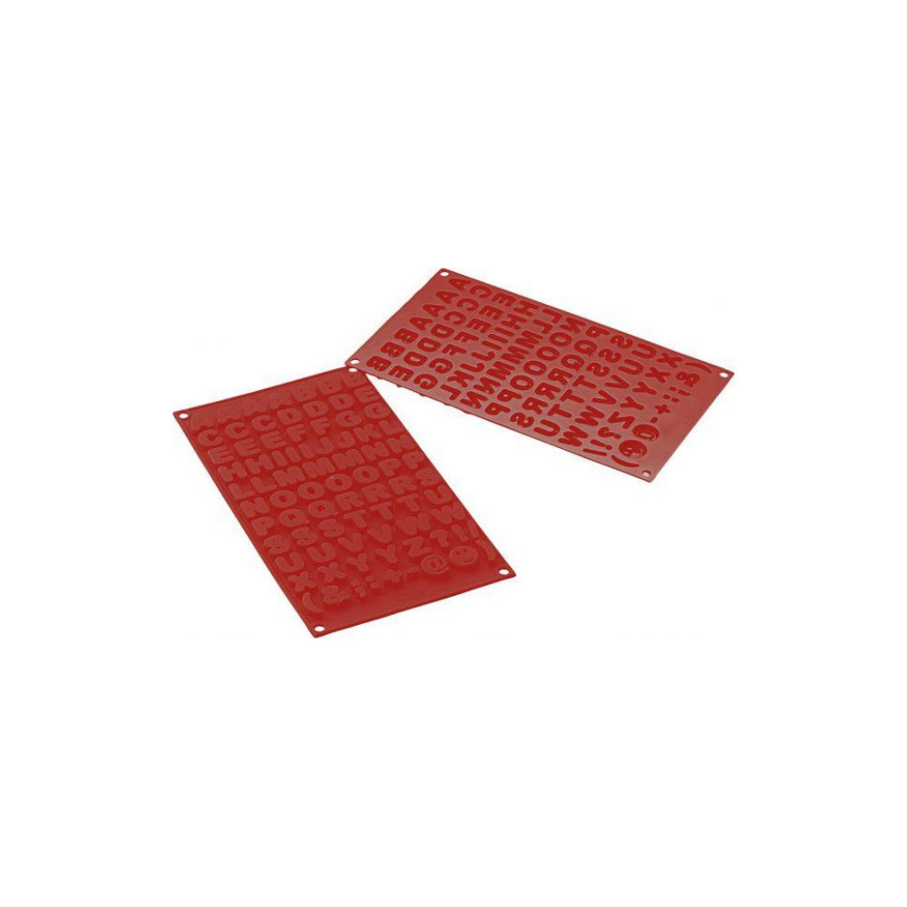 Moule flexible 82 lettres dimension 300x175mm Moule flexible 82 lettres dimension 300x175mm