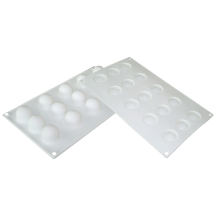 Moule silicone mini truffes 15 empreintes diamètre 32 hauteur 28mm 20ml