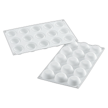 Moule silicone stone ronds bombes 8 empreintes dimension 65x30mm