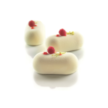 Moule silicone pillow ovale bombes 8 empreintes dimension 82x43x32mm