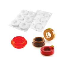 Moule silicone 6 anneaux ring diamètre 85/50 hauteur 18mm