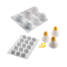 Moule silicone 6 fragances diamètre 63 hauteur 45mm