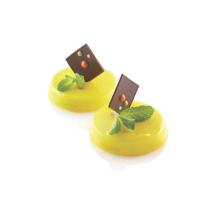 Moule silicone florentins 40 empreintes diamètre 60 hauteur 11mm dimension plaque 60x40cm