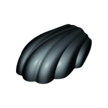 Moule silicone 100 mini madeleines dimension 45x26 hauteur 12mm plaque 60x40