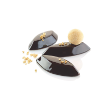 Moule silicone  barquettes 30 empreintes dimension 105x45 hauteur 15mm dimension plaque 60x40cm