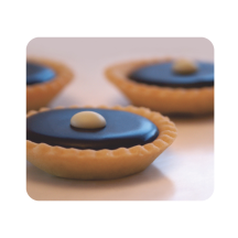 Moule silicone  mini tartelettes  60 empreintes diamètre 44 hauteur 10mm dimension plaque 60x40cm