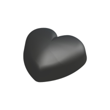 Moule silicone  mini cœurs 70 empreintes dimension 36x39 hauteur 16mm plaque 60x40cm