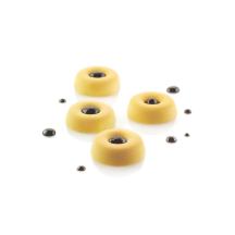 Moule silicone  mini savarins 77 empreintes diamètre 41 hauteur 12mm 12ml plaque 60x40cm