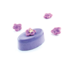 Moule silicone  ovales 63 empreintes dimension 51x31 hauteur 20mm 20ml dimension plaque 60x40cm