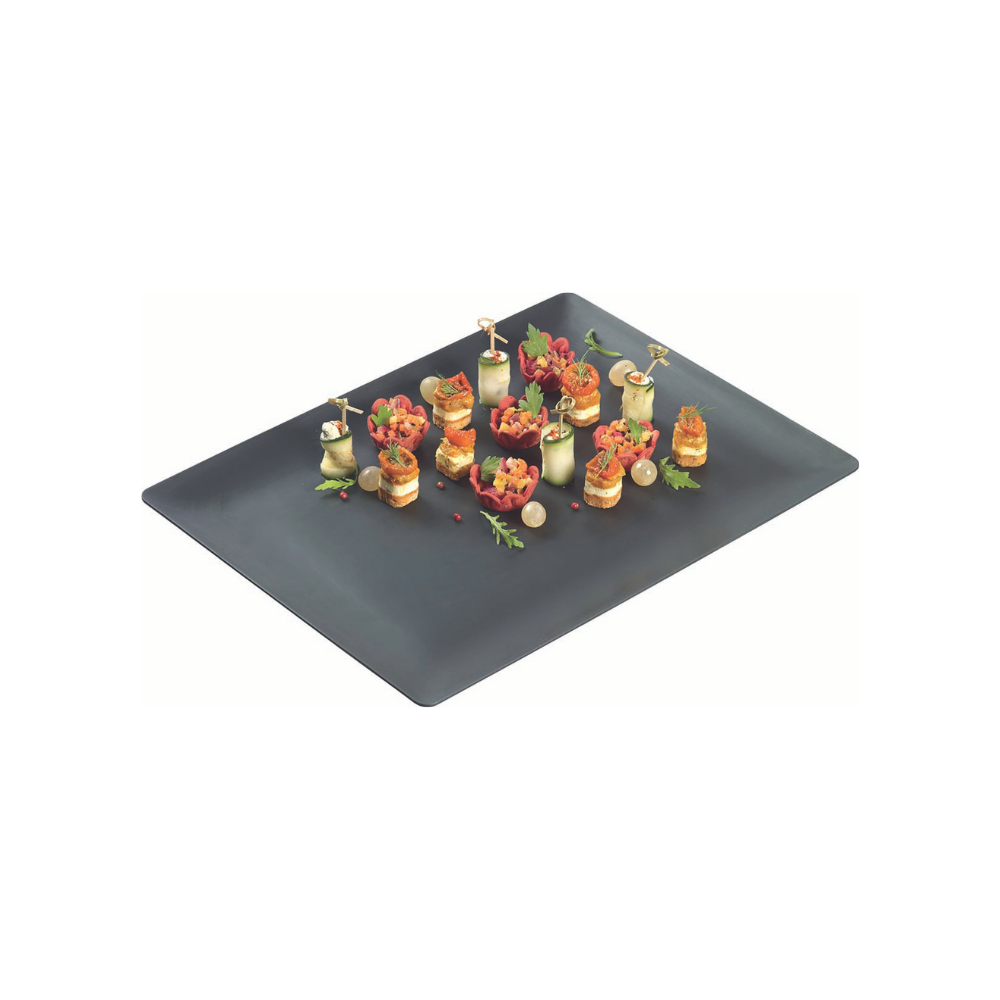 Plateau noir dimension 320x290 mm hauteur 17 mm paquet de 10 pièces Plateau noir dimension 320x290 mm hauteur 17 mm paquet de 10 pièces