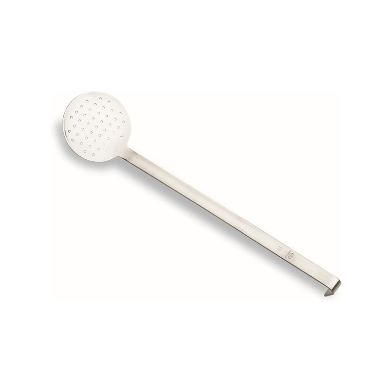 Ecumoire en inox 18/10 Diamètre 10 Longueur 48cm Ecumoire en inox 18/10 Diamètre 10 Longueur 48cm