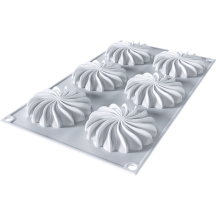 Moule silicone 6 mini saint honorés diamètre 76 hauteur 15.5mm