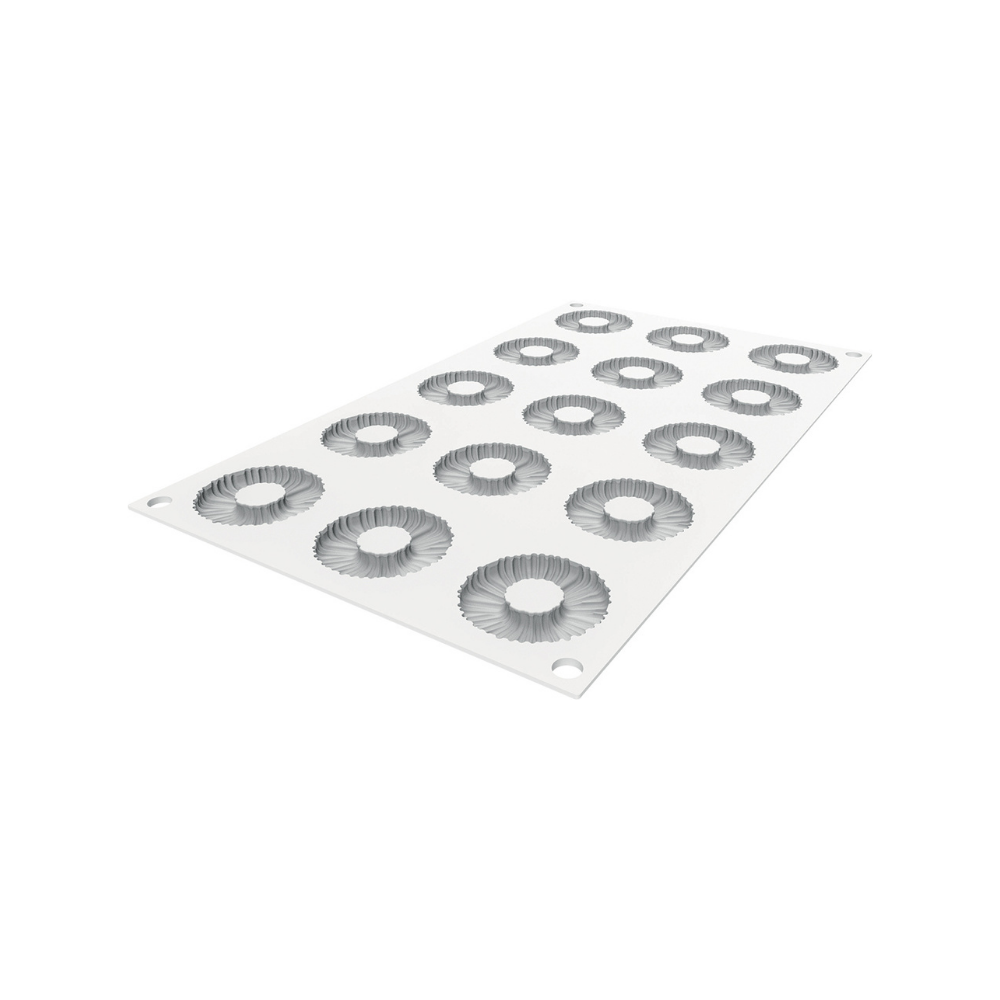 Moule silicone 15 tutus diamètre 45 hauteur 6,5mm Moule silicone 15 tutus diamètre 45 hauteur 6,5mm