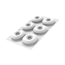 Moule silicone 6 moules sara diamètre 75 hauteur 30mm