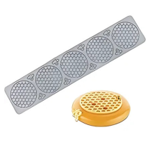 Tapis silicone 400x82mm 5 décors alvéoles et abeilles diamètre 75 hauteur 2mm