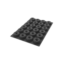 Moule silicone 24 donuts diamètre 85 hauteur 29mm plaque 60x40