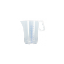 Pot gradué en plastique avec poignée de 1 litre